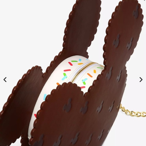 Loungefly Disney Mickey Mouse Ice Cream Sandwich Crossbody Bag - Picture 10 of 11